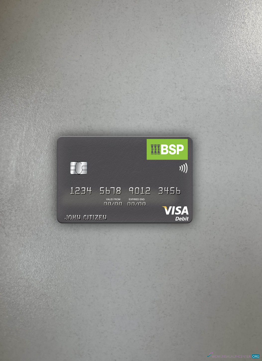 Download Fiji Bank of South Pacific visa debit card photolook front Photoshop template